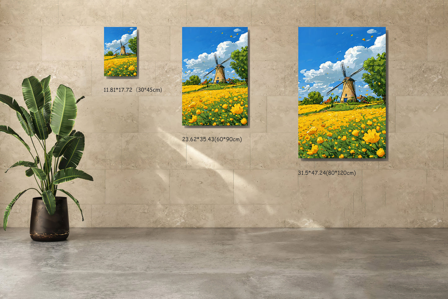 Windmill in Flowers-3